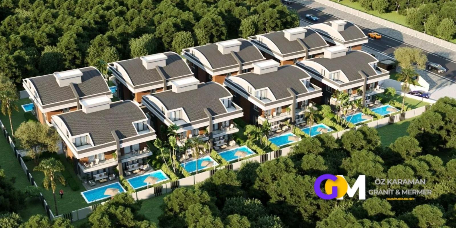 Uncalı'da Villa Mermer Projeleri